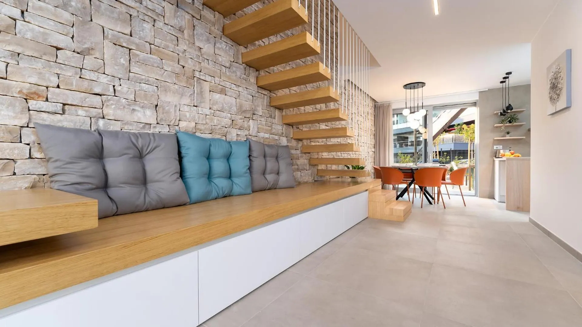 Luxury Semi Detached Villa Smokva 2 - Near Center And Sea - By Traveler Tourist Agency Krk 克尔克 克罗地亚